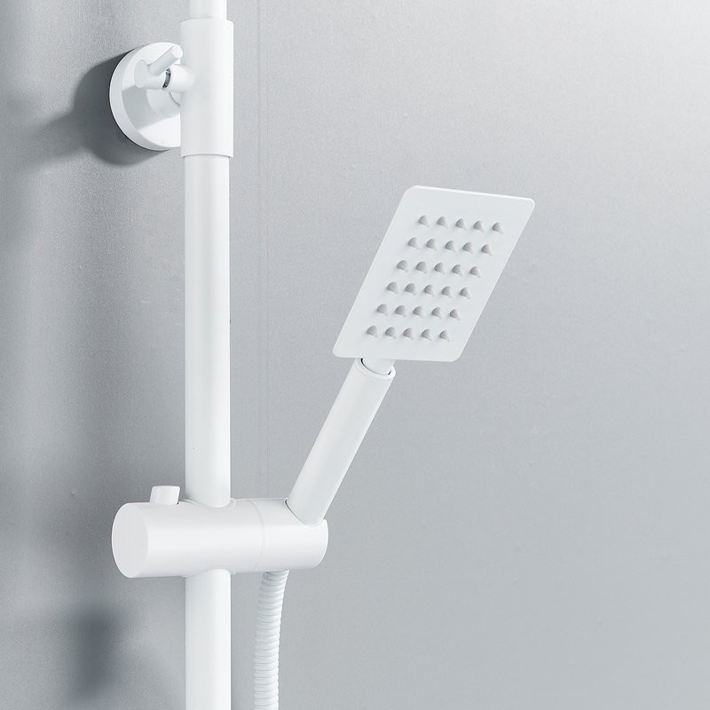 Душевая стойка Shevanik S3096C с термостатом, белый