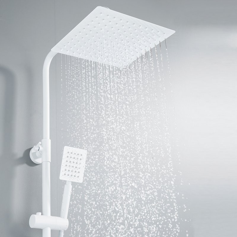 Душевая стойка Shevanik S3096C с термостатом, белый