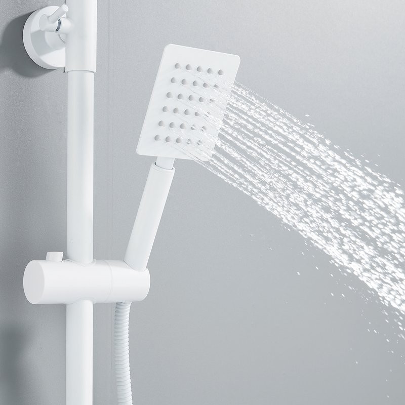 Душевая стойка Shevanik S3096C с термостатом, белый