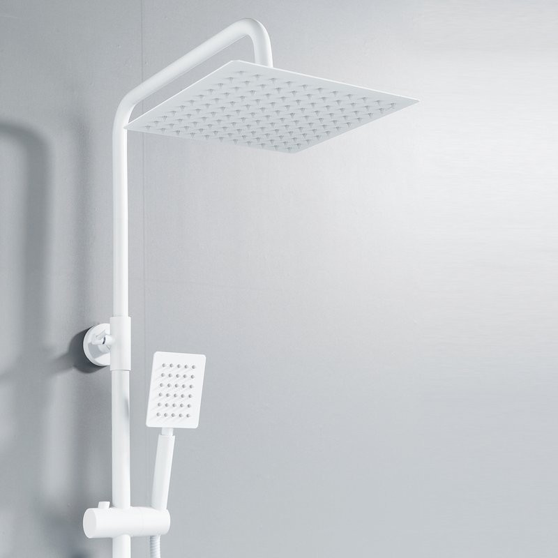 Душевая стойка Shevanik S3096C с термостатом, белый