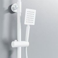 Душевая стойка Shevanik S3096C с термостатом, белый