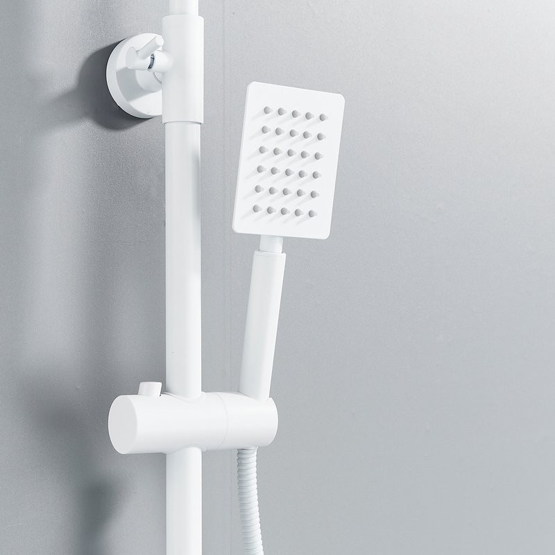 Душевая стойка Shevanik S3096C с термостатом, белый