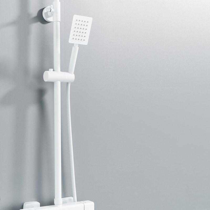 Душевая стойка Shevanik S3096C с термостатом, белый