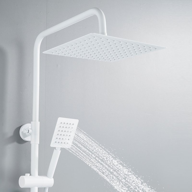 Душевая стойка Shevanik S3096C с термостатом, белый