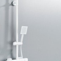 Душевая стойка Shevanik S3096C с термостатом, белый