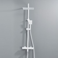 Душевая стойка Shevanik S3096C с термостатом, белый