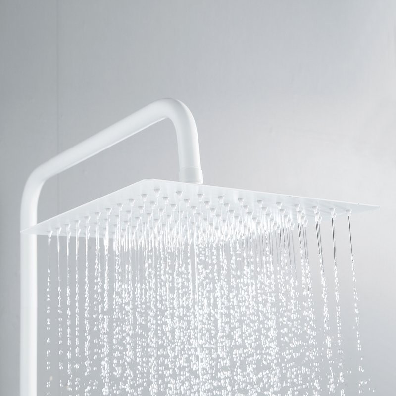 Душевая стойка Shevanik S3096C с термостатом, белый