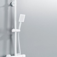 Душевая стойка Shevanik S3096C с термостатом, белый