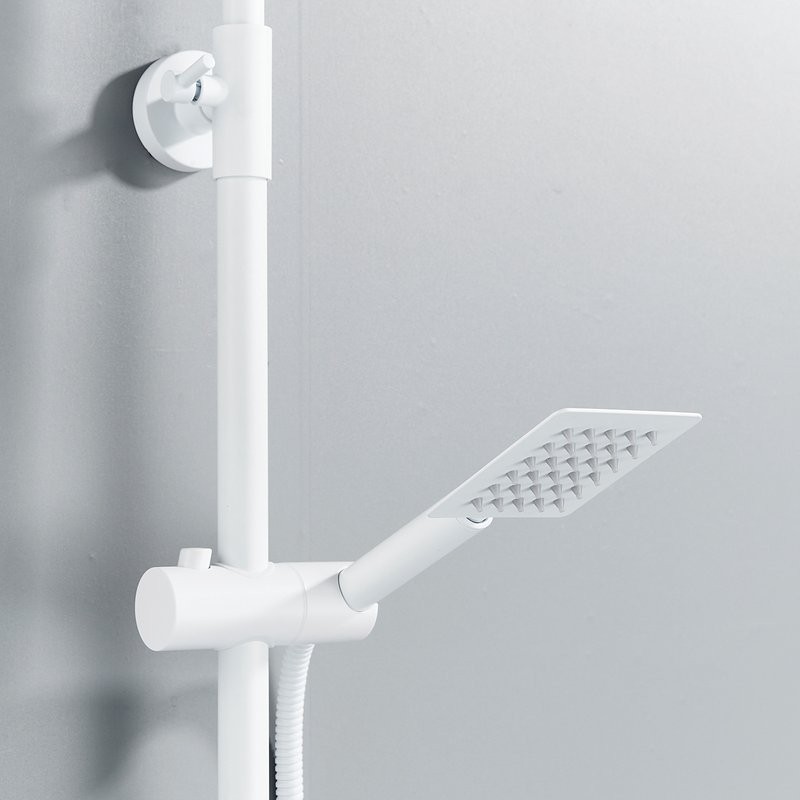 Душевая стойка Shevanik S3096C с термостатом, белый