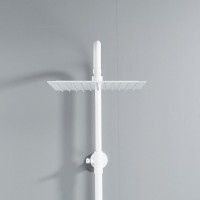 Душевая стойка Shevanik S3096C с термостатом, белый