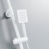 Душевая стойка Shevanik S3096C с термостатом, белый