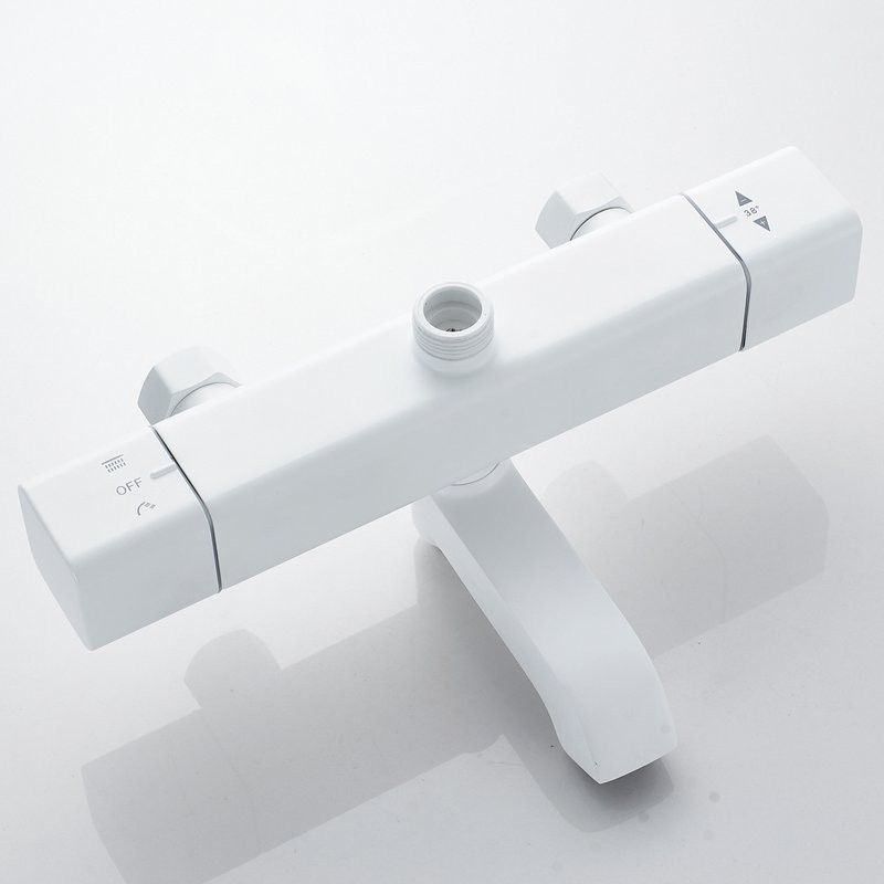 Душевая стойка Shevanik S3096C с термостатом, белый