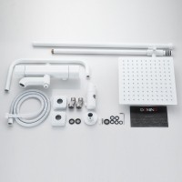 Душевая стойка Shevanik S3096C с термостатом, белый