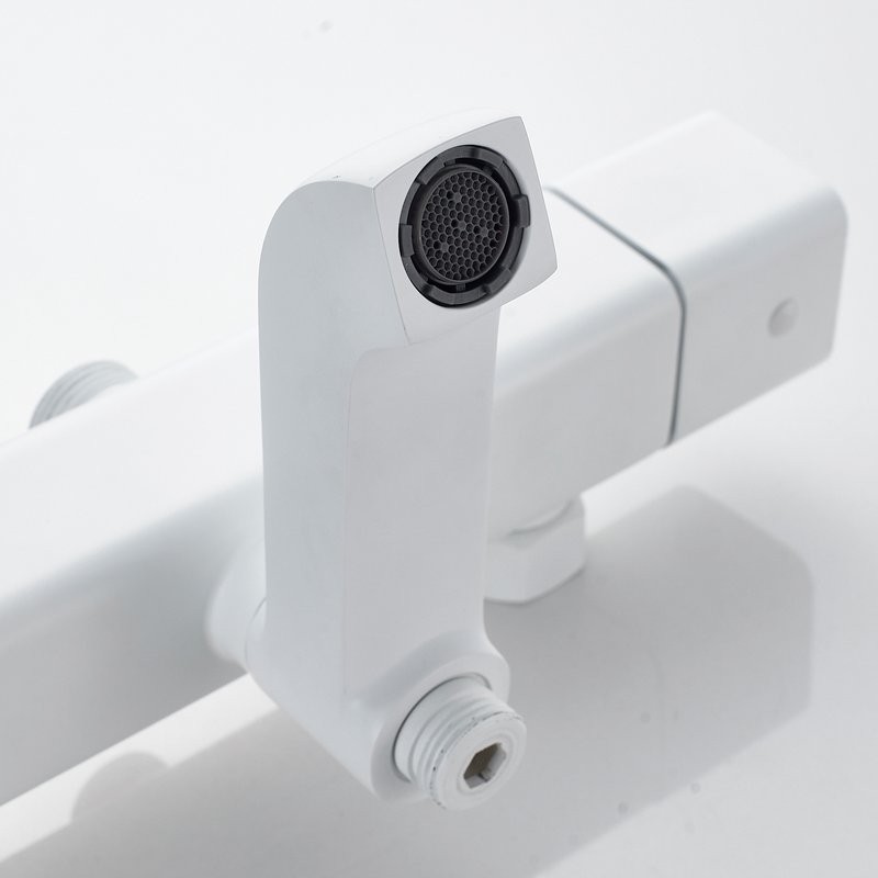 Душевая стойка Shevanik S3096C с термостатом, белый