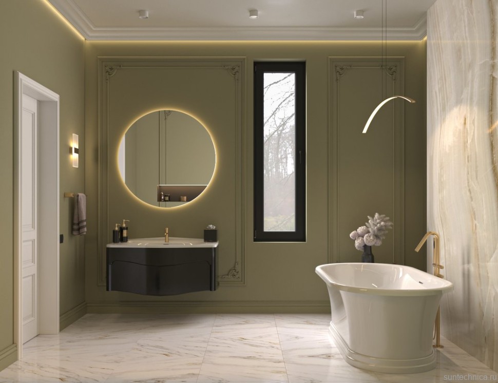 Мебельная раковина Belux Анжело 112 накладная, матовая белая, прямоугольная, искусственный мрамор