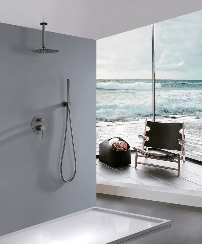 Душевой комплект Abber Emotion AF8821NG С ВНУТРЕННЕЙ ЧАСТЬЮ, никель