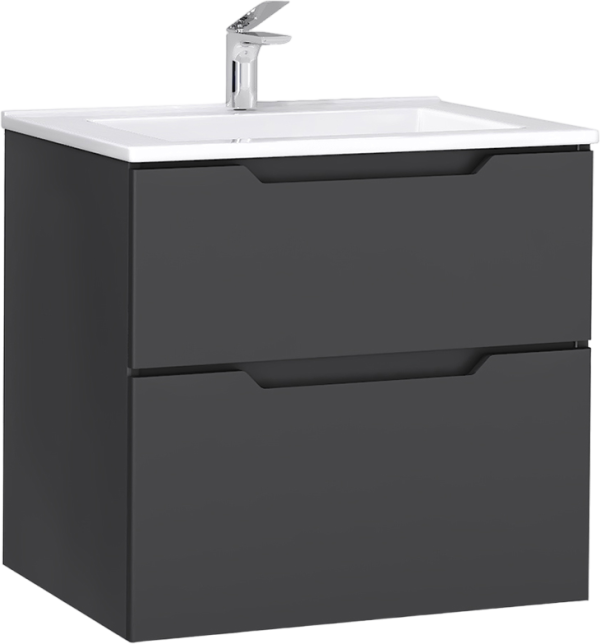 Тумба под раковину Jorno Slide 65, антрацит