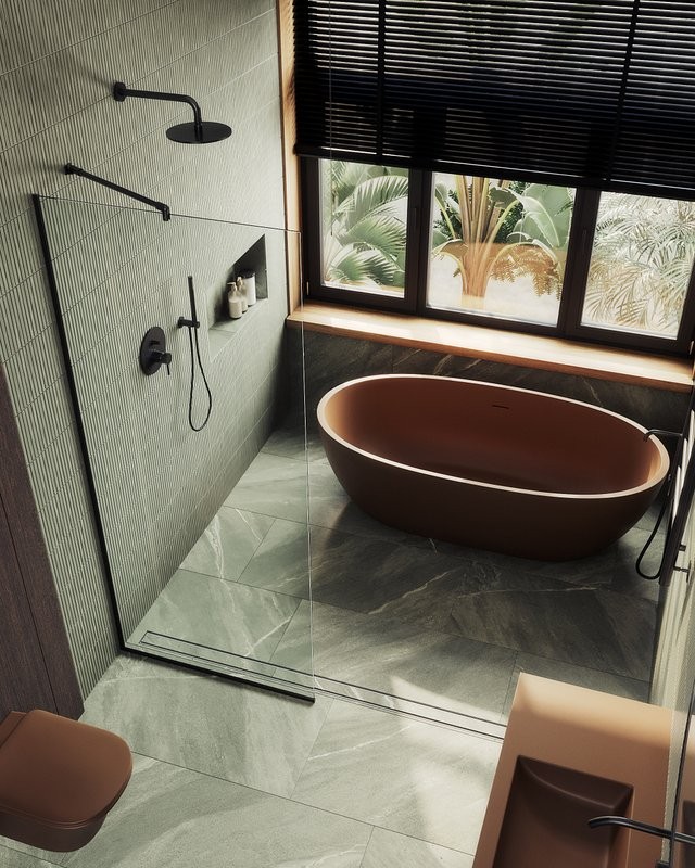 Душевая перегородка Maybahglass MGD-677-6у 109 см, профиль черный, стекло прозрачное