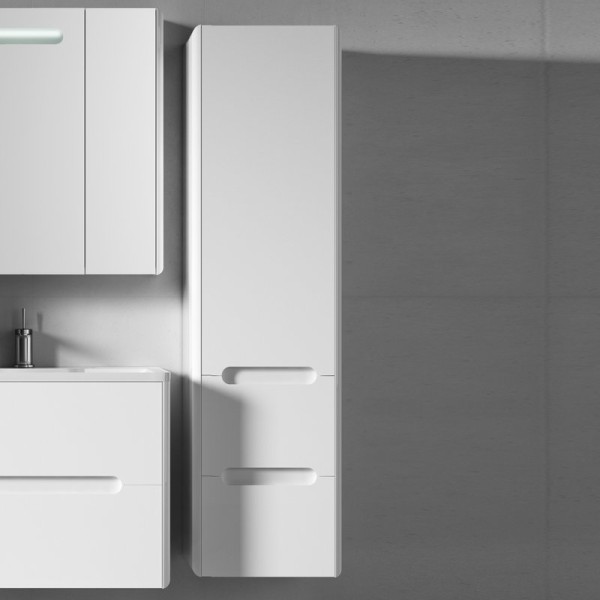 Шкаф пенал для ванной Vod-Ok Флорена 40 R, белый