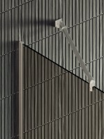 Душевая перегородка Maybahglass MGD-721-5у 69 см, профиль хром матовый, стекло бронза