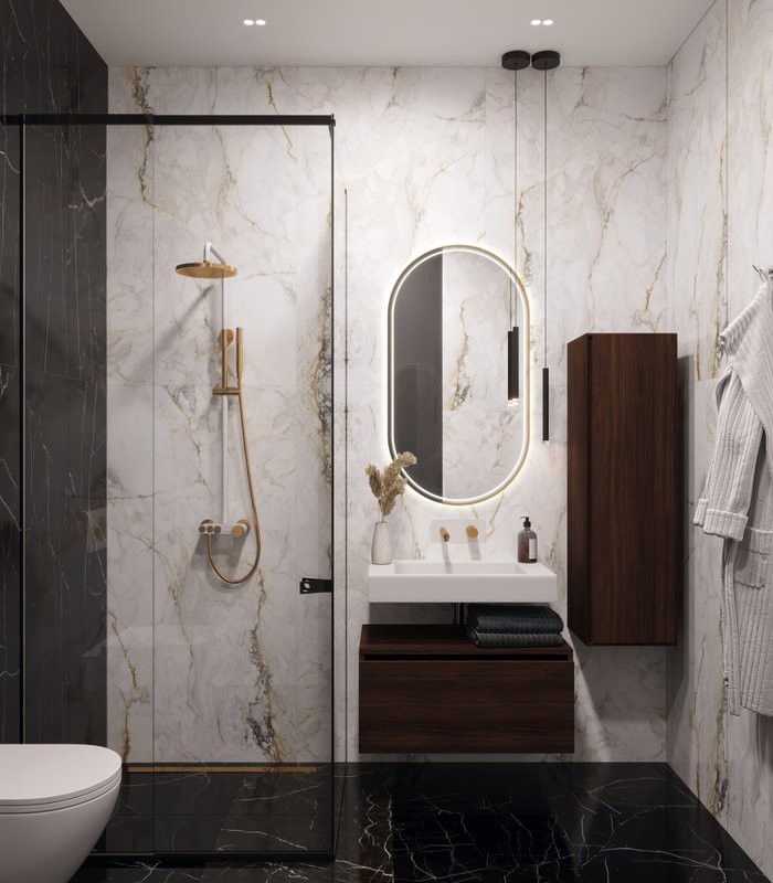 Раковина подвесная Armadi Art Flat 888-70 ST 70 матовая белая, прямоугольная, искусственный камень