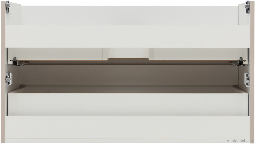 Тумба под раковину без столешницы Aquanet Вега 2.0 90 подвесная, бежевая матовая