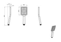 Душевая лейка Wonzon & Woghand WW-981353-CR хром Душевая лейка Wonzon & Woghand WW-981353-CR хром