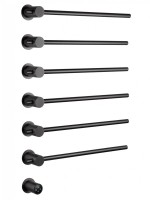 Полотенцесушитель электрический Wonzon & Woghand Baden WW-AL366-GM 80x55 см, скрытое подключение слева, темный графит, лесенка