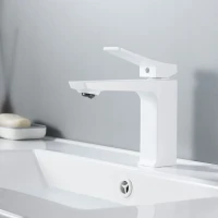 Смеситель для раковины Shevanik S4401C, белый