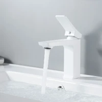 Смеситель для раковины Shevanik S4401C, белый