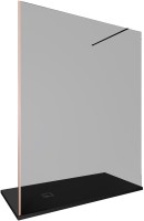 Душевая перегородка Allen Brau Infinity 1 3.21036.60.T 160 см, профиль медь браш, стекло тонированное