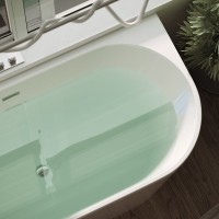 Акриловая ванна Sancos Veneto FB11 L 170x80 см, угловая, левая, пристенная, белая, асимметричная, с каркасом, со сливом-переливом
