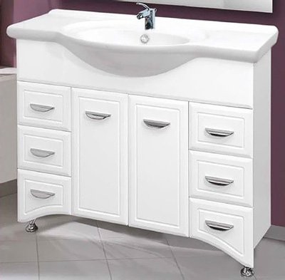 Тумба под раковину Misty Дрея 105 6 ящиков