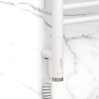 Полотенцесушитель электрический Сунержа Богема 3.1 30-6004-1240 130x45 см, подключение слева, матовый белый, лесенка