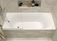 Ванна из искусственного камня Marmo Bagno Патриция 170x75 см, пристенная, белая, на ножках