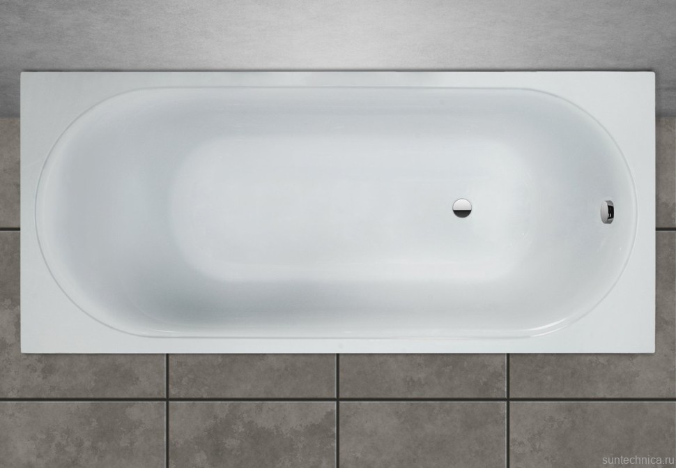 Ванна из искусственного камня Marmo Bagno Патриция 170x75 см, пристенная, белая, на ножках