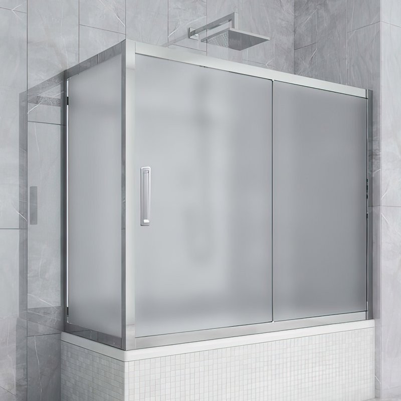 Шторка на ванну Kubele DE019 PR-MAT-CH 150х70 см, профиль хром