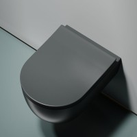 Комплект Унитаз подвесной Ceramicanova Modena Rimless CN6063MDH темный антрацит матовый + Инсталляция STWORKI + Кнопка 230823 хром матовый