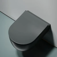 Комплект Унитаз подвесной Ceramicanova Modena Rimless CN6063MDH темный антрацит матовый + Инсталляция STWORKI + Кнопка 230823 хром матовый