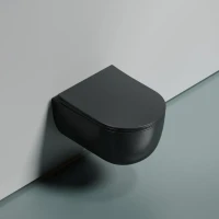 Комплект Унитаз подвесной Ceramicanova Modena Rimless CN6063MDH темный антрацит матовый + Инсталляция STWORKI + Кнопка 230823 хром матовый