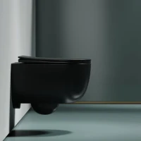 Комплект Унитаз подвесной Ceramicanova Modena Rimless CN6063MDH темный антрацит матовый + Инсталляция STWORKI + Кнопка 230823 хром матовый