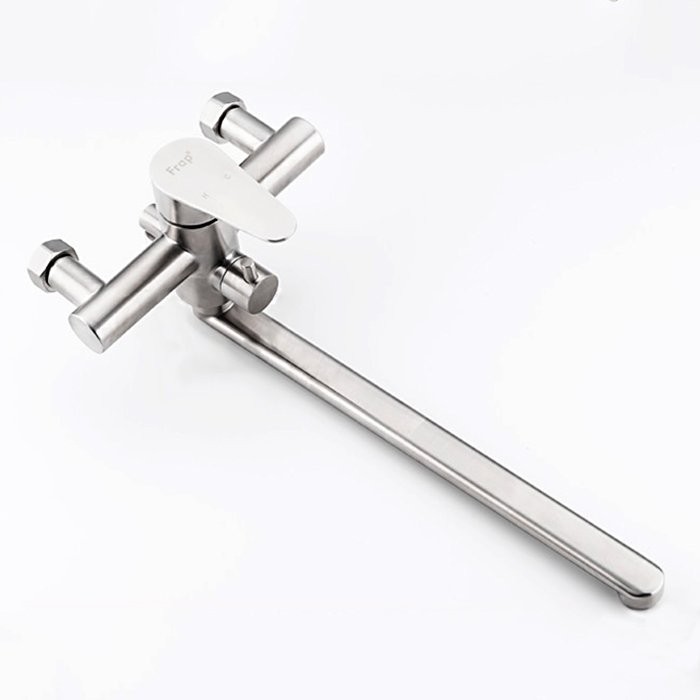 Смеситель с длинным изливом для ванны Frap H48 F2248 сатин