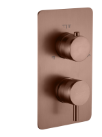 Термостатический смеситель встраиваемый Boheme Cell 135-3-BRB С ВНУТРЕННЕЙ ЧАСТЬЮ, brushed bronze