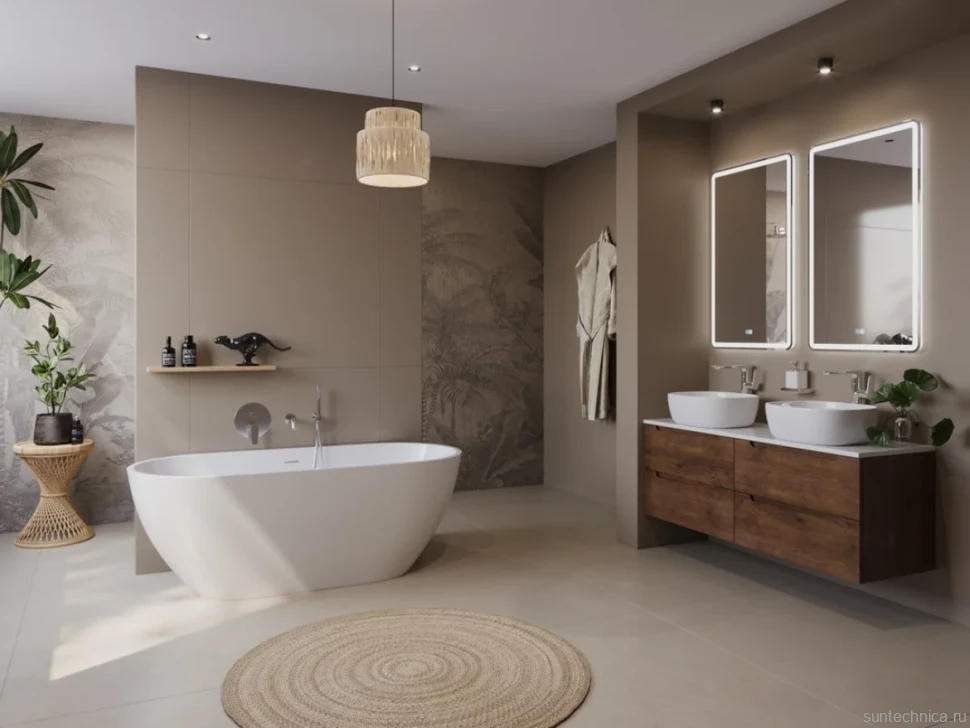 Акриловая ванна BelBagno Uno BB701 150x75 см, отдельностоящая, белая, овальная, на ножках, со сливом-переливом, с донным клапаном