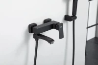 Смеситель для ванны с душем Frap H76 F3276-6 черный Смеситель для ванны с душем Frap H76 F3276-6 черный
