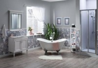 Тумба с раковиной Aquanet Селена 105 серебро, 2 двери