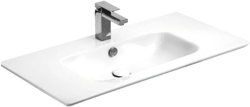 Тумба с раковиной Aquanet Селена 105 серебро, 2 двери