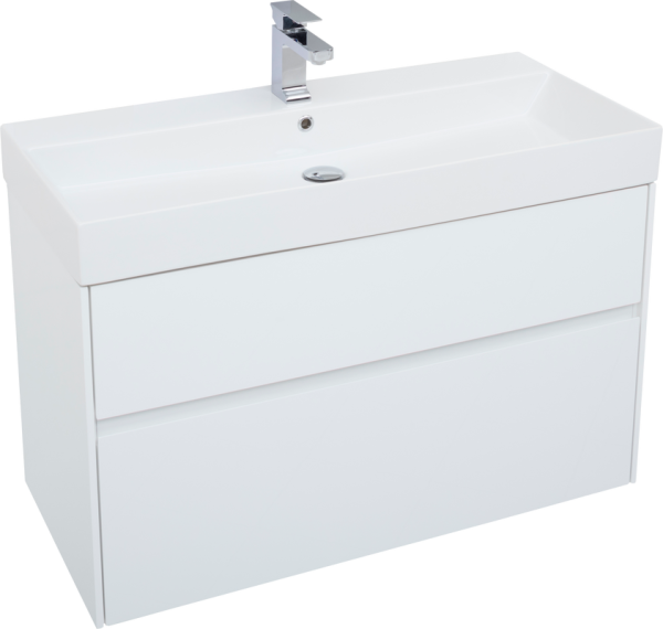 Тумба с раковиной Aquanet Бруклин 100