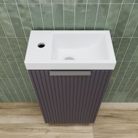 Тумба с раковиной Style Line Соло 40 графит нубук Тумба с раковиной Style Line Соло 40 графит нубук