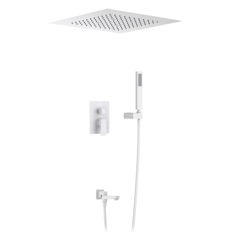 Душевой комплект Timo Selene SX-2039/16SM С ВНУТРЕННЕЙ ЧАСТЬЮ, белый матовый